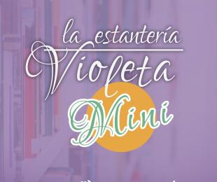 Cartel Estantería violeta mini