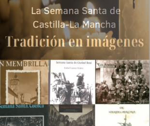 Cartel sobre la exposición con imagenes de los pasos de Semana Santa
