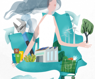 Imagen de la exposición “Castilla-La Mancha, región circular en 2030”