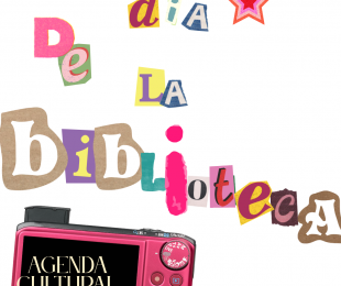 cartel anunciando actividades de dia de la biblioteca