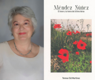 Imagen de Méndez Núñez y su libro