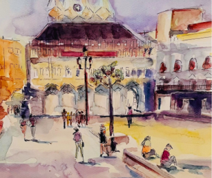 Imagen de la exposición " Música de pinceles"