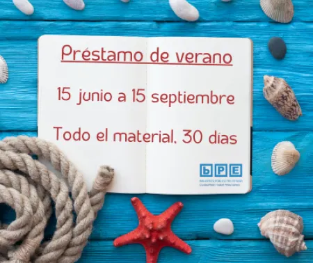 Cartel de préstamo de verano 2026