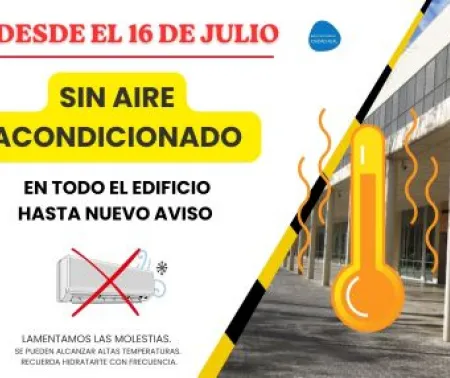 Imagen de aviso aire acondicionado