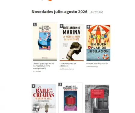Imagen de las Novedades eBiblio julio-agosto