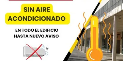 Imagen de aviso aire acondicionado