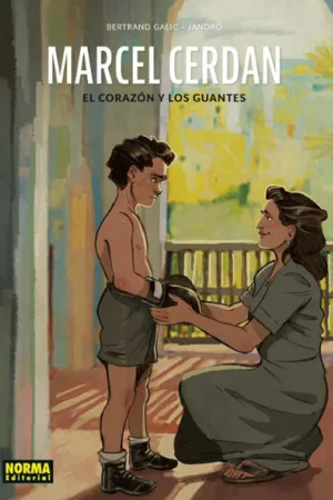 Portada del cómic Marcel Cerdan: el corazón y los guantes