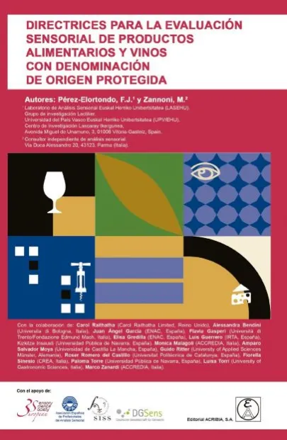 Portada Directrices para la evaluación sensorial de productos alimentarios y vinos con Denominación de Origen Protegida