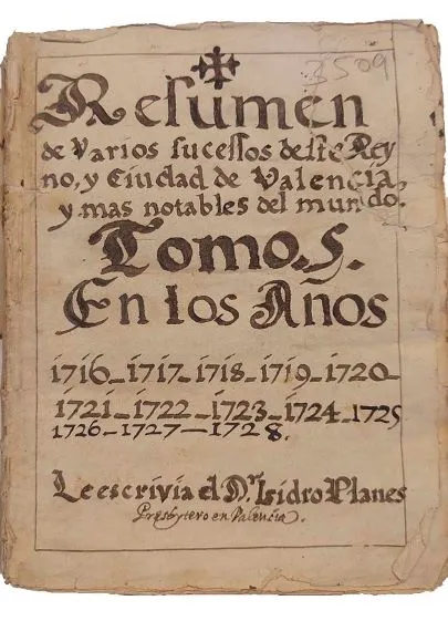 Portada manuscrito