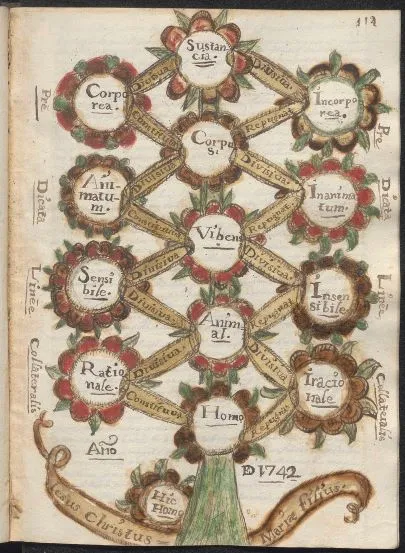 Ilustración del árbol de Porfirio