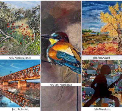 Imagen de la Exposición artística “Cinco miradas a través de la pintura, fotografía y collage”