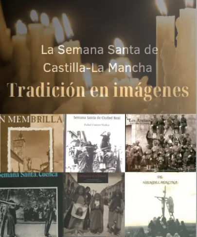 Cartel sobre la exposición con imagenes de los pasos de Semana Santa