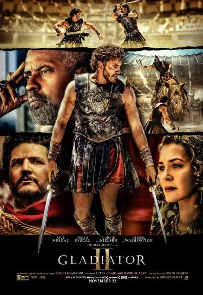 Portada de la película Gladiator II