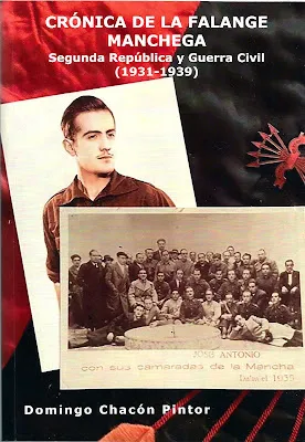 Portada del libro Crónica de la Falange Manchega: Segunda República y Guerra civil (1931-1939)