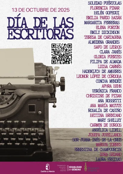 cartel de dia de las escritoras