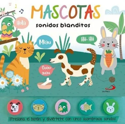 Portada del libro Mascotas. Sonidos blanditos