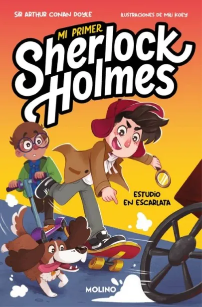 Portada del libro Estudio en escarlata (Mi primer Sherlock Holmes)