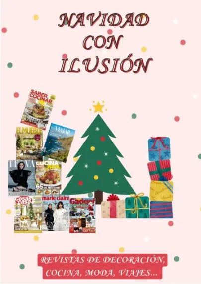 cartel de la exposicion de revistas navideñas