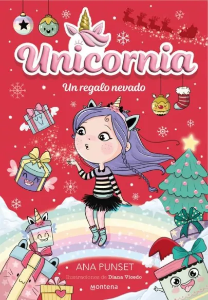 Portada del libro Un regalo nevado (Unicornia, 1)