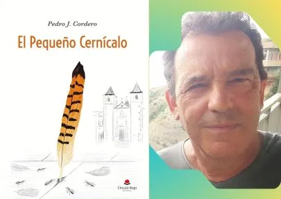 Portada del libro El pequeño cernícalo e imagen de Pedro J. Cordero