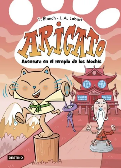 Portada del cómic Aventura en el templo de los Mochis. (Arigato 3)