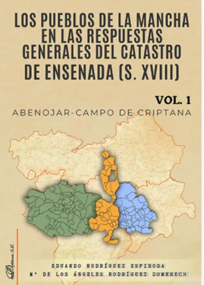 Portada del libro Los pueblos de La Mancha en las respuestas generales del Catastro de Ensenada (s. XVIII)