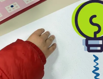 Imagen del Taller infantil “Acercándonos al Braille”