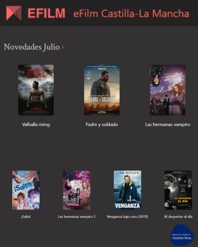 Imagen de las Novedades eFilm julio