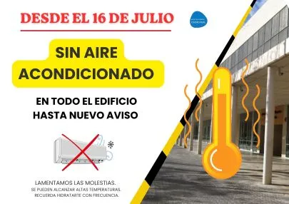 Imagen de aviso aire acondicionado