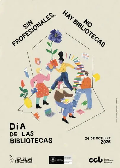 Cartel día bibliotecas 2026