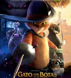 Portada de la película El gato con botas. El último deseo