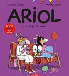 Portada del cómic Los tres burros. (Ariol, 9)
