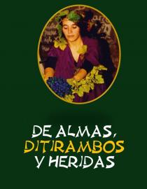 Cartel del libro De almas, ditirambos y heridas