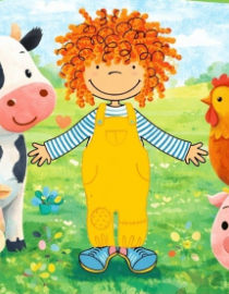 Imagen del Bebecuentos en inglés: "Let’s go to the farm with Emma"